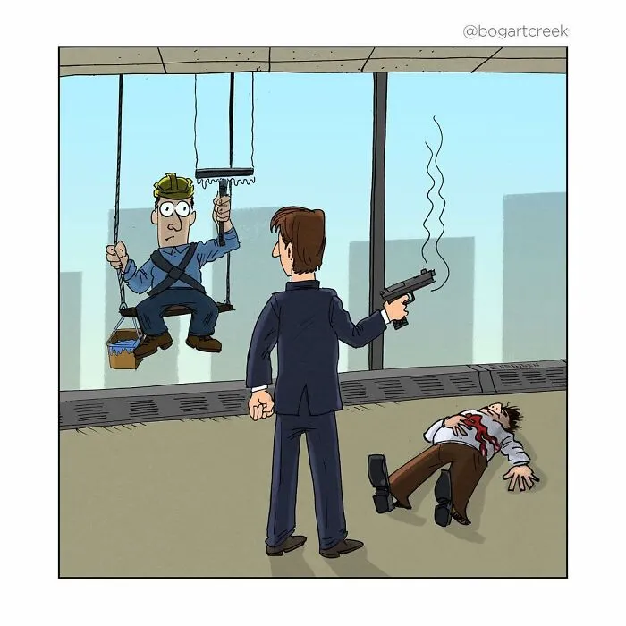 Estos cómics de Derek Evernden nos cuentan buenos chistes usando un solo panel (nuevas imágenes)