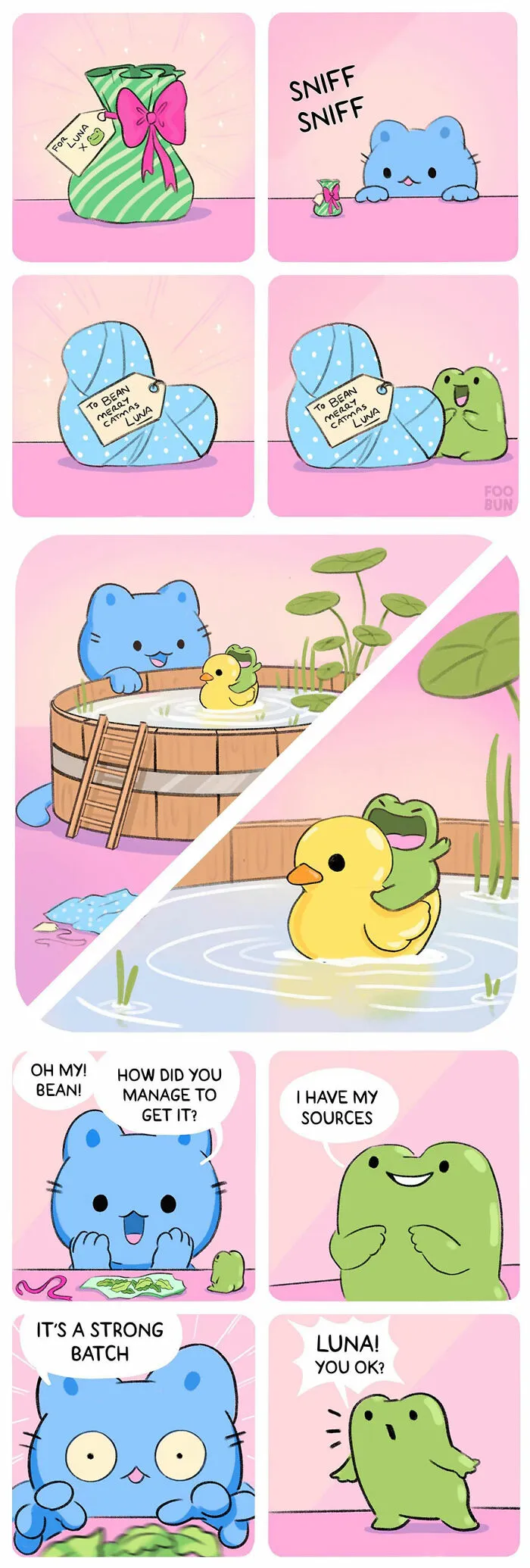 Here Are 31 ‘Foo Bun’ Comics About The Sweet Friendship Between A Cat And A Frog