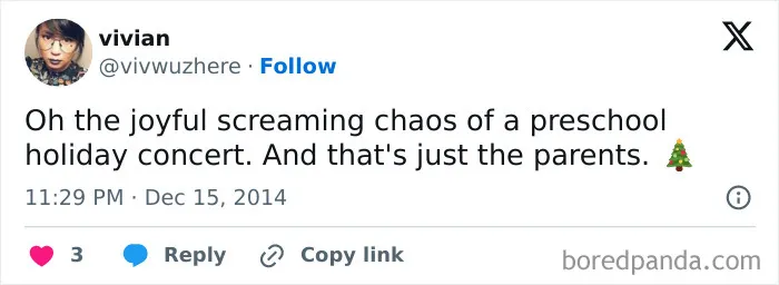 30 Funny Tweets From Parents Who Share Unfiltered Truth About School Christmas Concerts