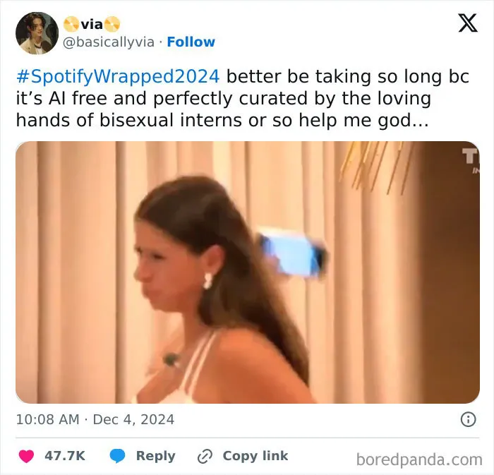 Spotify Wrapped 2024 Finally Drops And Folks Can’t Stop Sharing Their Disappointment (33 Reactions)
