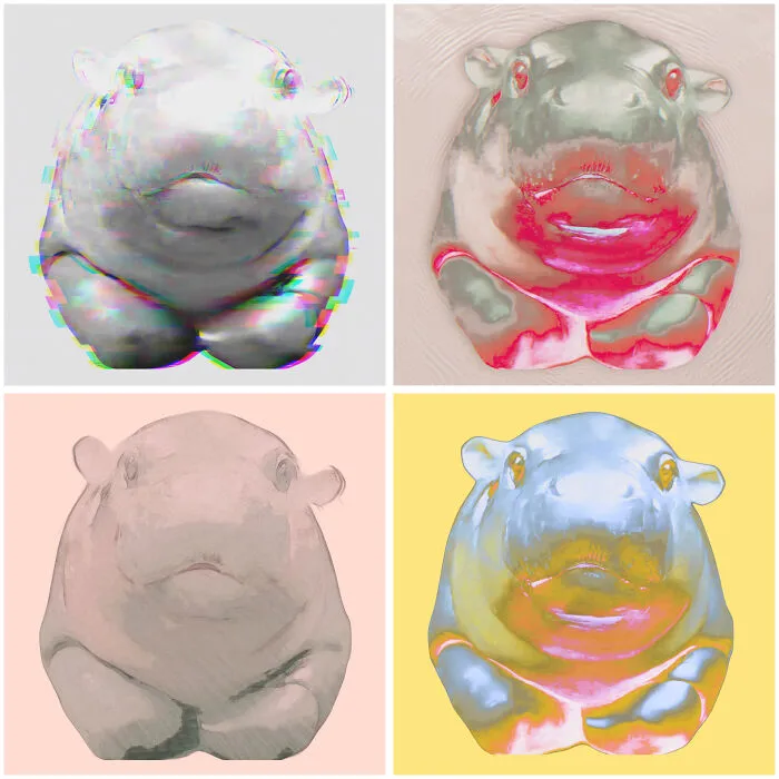 I Made A Moo Deng Inspired Pop Icon Holiday Celebration (10 Pics)