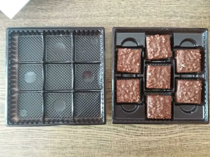 The Chocolate Wafers I Bought A Week Ago vs. The Ones I Bought Today. Same Price Ofc