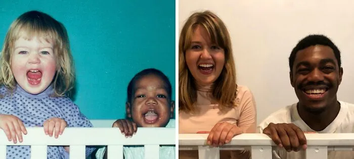 My Sister And I Recreated Our First Picture Together