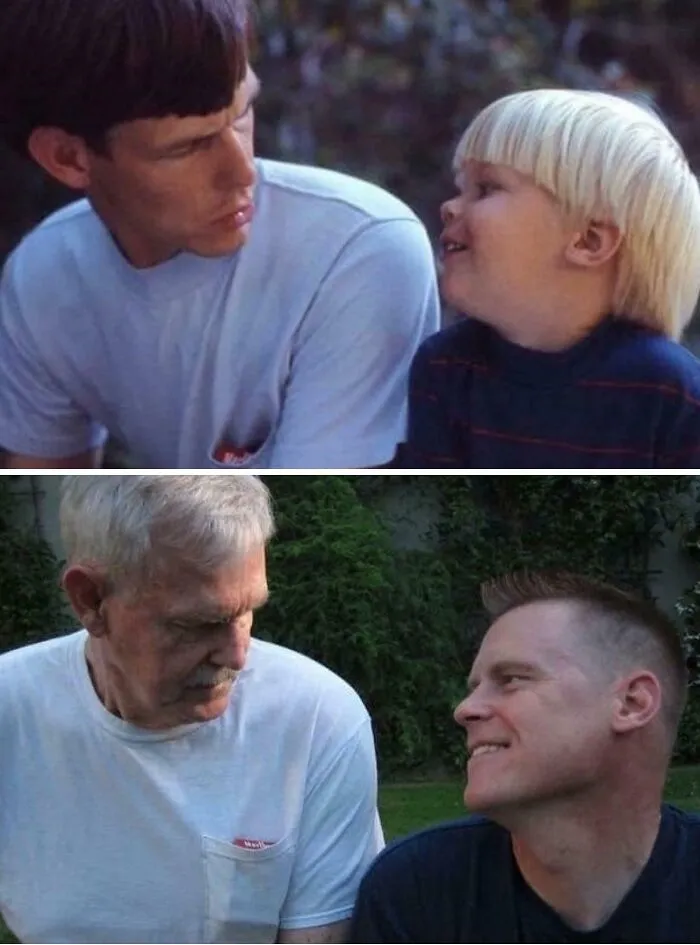 Me And Pop In The Backyard: 1971 And 2019