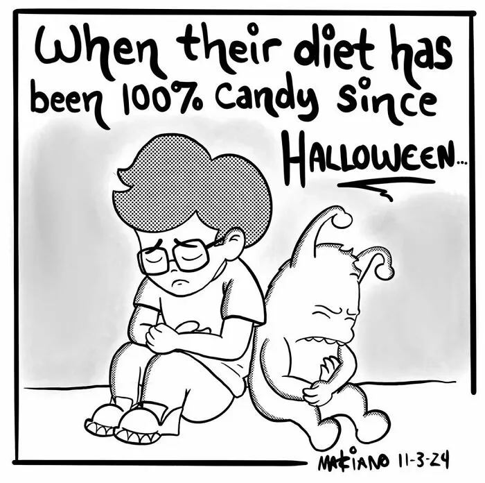 Every Parent’s Everyday Battles Perfectly Illustrated In These Funny One-Panel Comics (25 Pics)