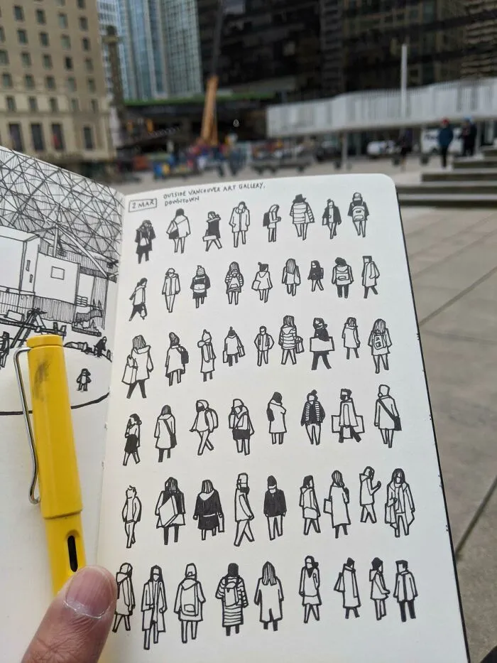 I Like To Make Little Drawings Of People That I See
