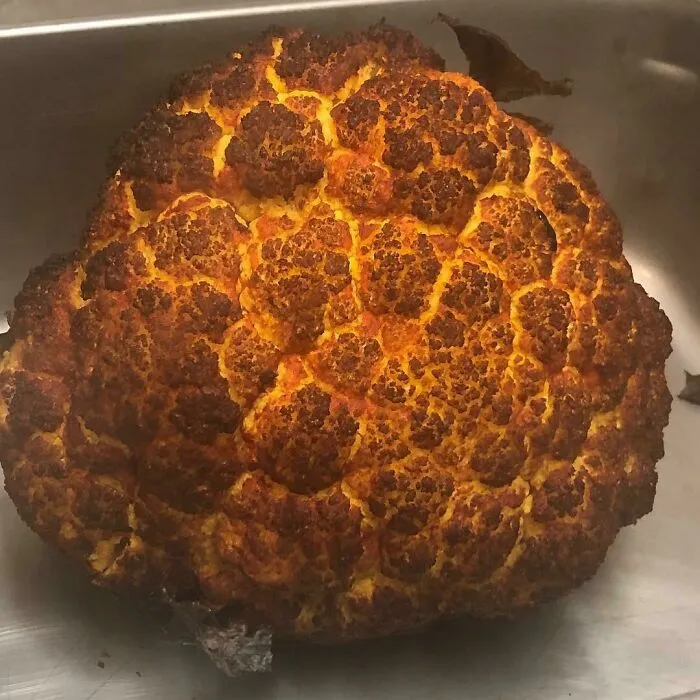 La coliflor ahumada de mi amigo parece una explosión