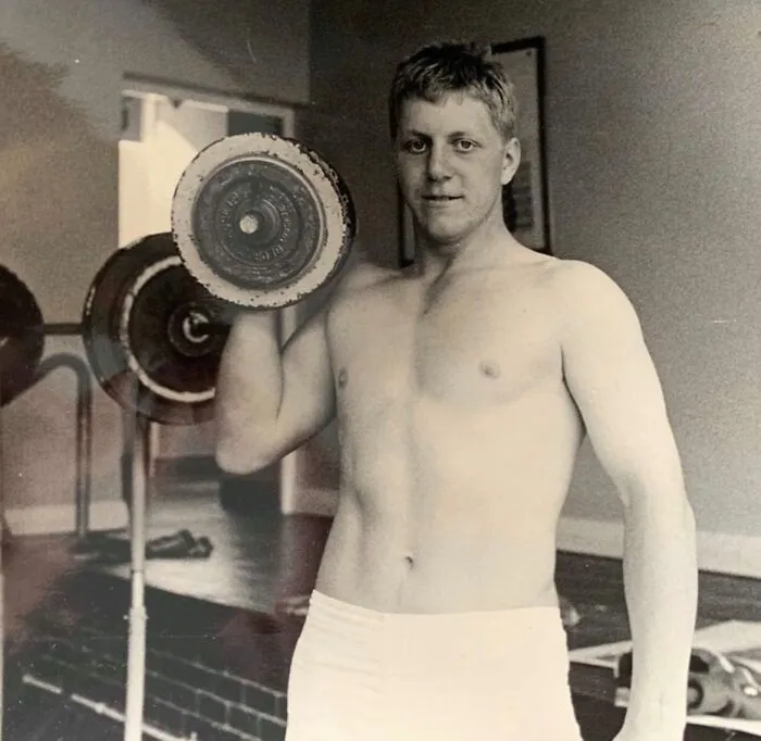 My Father In The Army Gym, 70s/80s