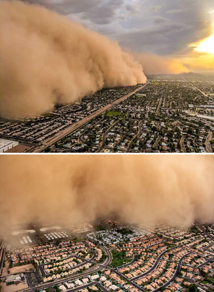 I Just Outran A Massive Dust Storm Over Phoenix In A Helicopter To Get This Photo