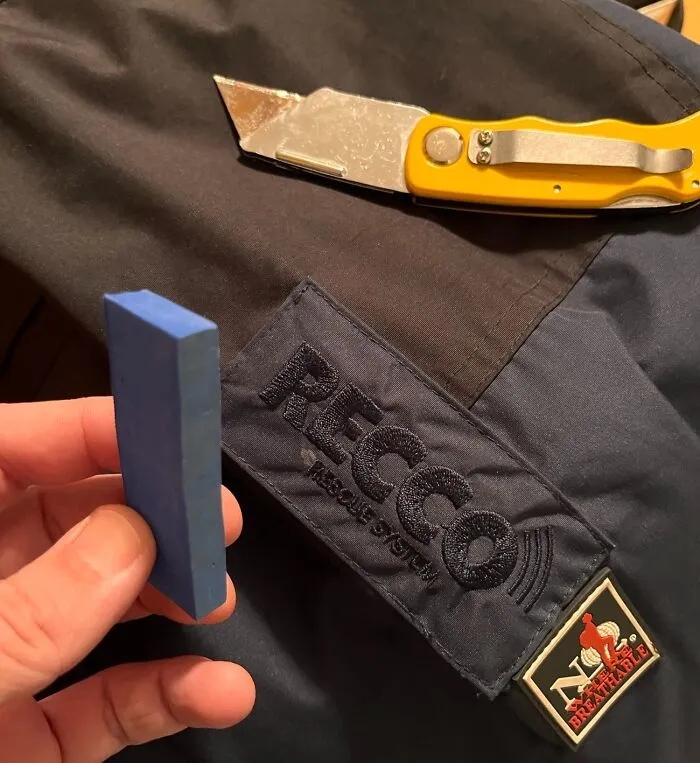 Father-In-Law Bought A Jacket Advertised With Recco Included (Avalanche Beacon). Felt Off To Me, And Lo And Behold It's Just A Piece Of Foam