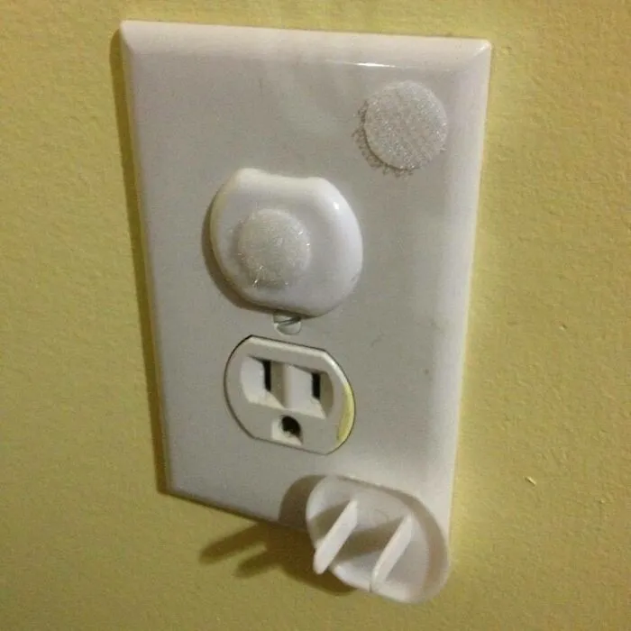 I Have A Crawling Baby. This Is My Mom Hack To Help The Older Kids Remember To Replace The Outlet Covers