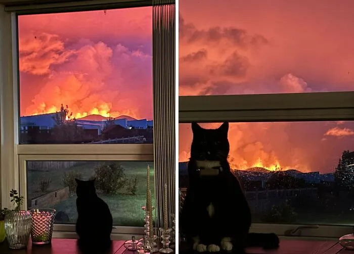 My View Of The New Volcano Eruption In Iceland