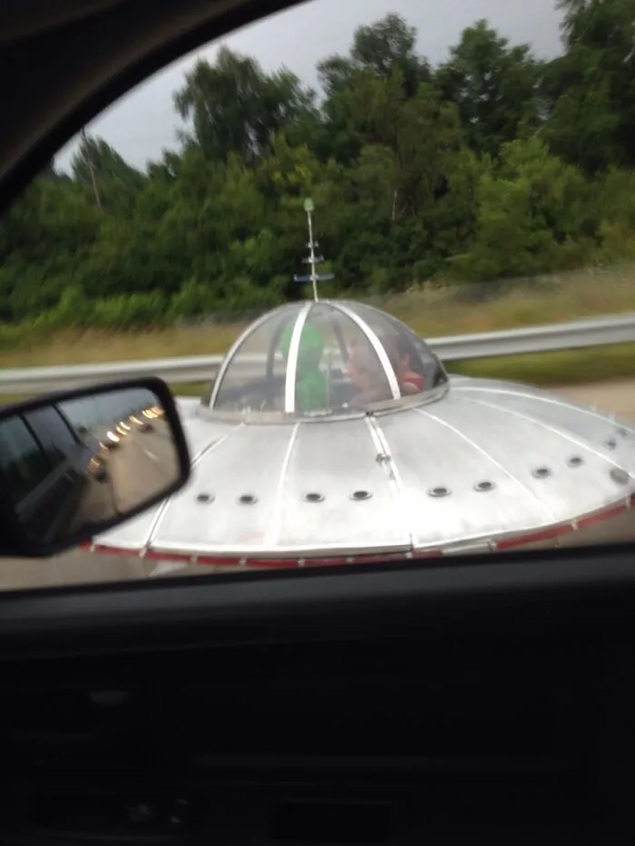 Driving Down The Highway When... UFO?