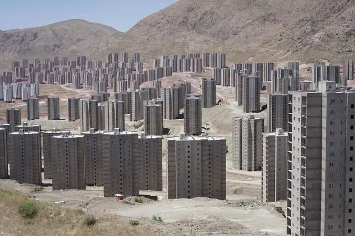 Abandon Apartment Buildings In Tehran Iran