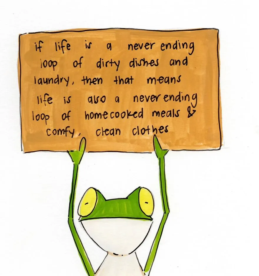 Artist Creates 39 Adorable Frog Illustrations Encouraging Self-Love And Resilience