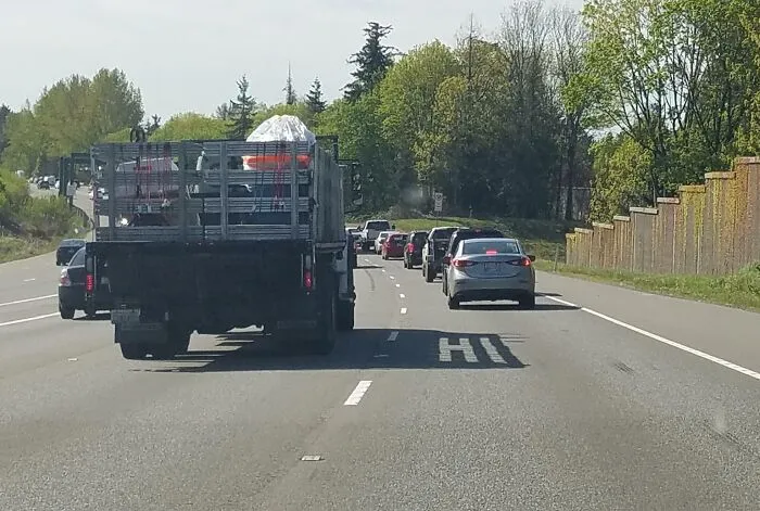 This Trucks Shadow Says "Hi"