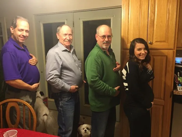 My Wife Is 5 Months Pregnant. I Guess You Could Say The Belly Runs In Her Family