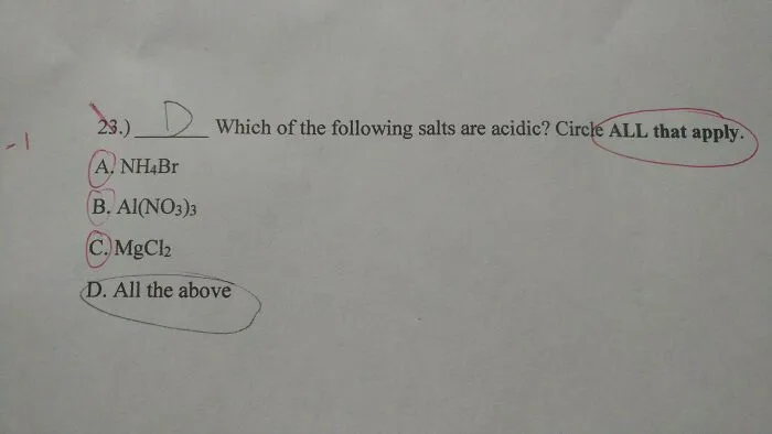 My Chem Teacher Sucks