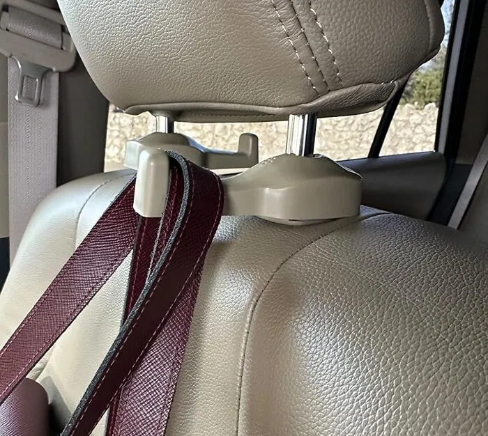 Hook Up Your Essentials With This <a Style="Display:inline;" Href="Https://Www.amazon.com/Ipely-Universal-Vehicle-Headrest-Grocery/Dp/B01fesxgsu?ie=utf8&th=1&linkcode=ll1&tag=bpbutterfly-20&linkid=7328e0f086368944ab9c473b040e4dcf&language=en_us&ref_=as_li_ss_tl" Target="_blank"><span Style="Font:inherit; Color: #d74b1f;"> Car Headrest Hooks</Span> - A Clever Way To Stay Organized On-The-Go