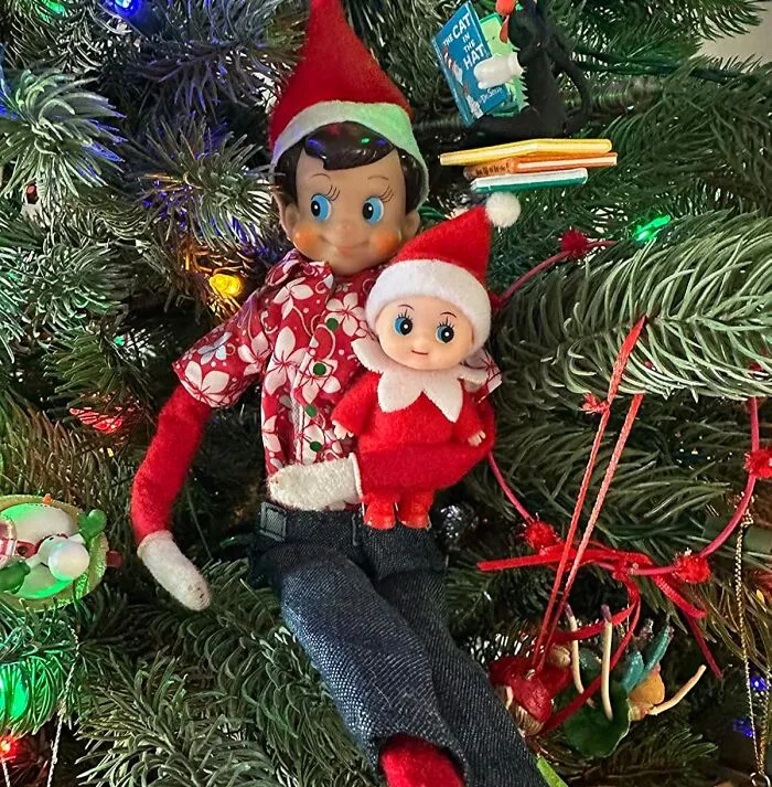 What Miscief Has Elf Been Up To This Time? Maybe This <a Style="Display:inline;" Href="Https://Www.amazon.com/Wuleeuper-Christmas-Miniature-Decoration-Newborn/Dp/B08dkdf2m9?ie=utf8&th=1&linkcode=ll1&tag=bpwoodpecker-20&linkid=0f2c63de68800f253147bc04ba293ef3&language=en_us&ref_=as_li_ss_tl" Target="_blank"><span Style="Font: Inherit; Color: #d74b1f;"> Elf On A Shelf Baby</Span> Gives You A Clue...
