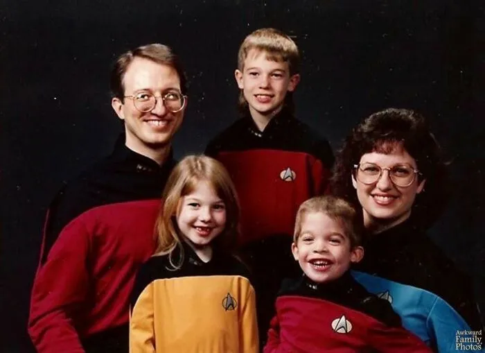 This Is A Family Photo From The 90s. We Had Coordinated Halloween Costumes And Yes, We Watched A Lot Of Star Trek