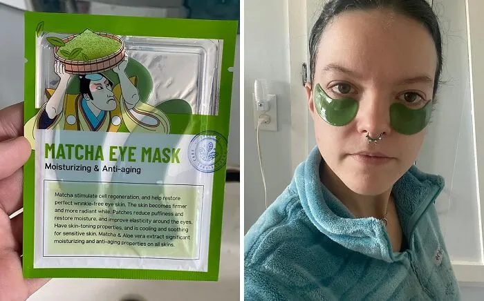 Matcha-Made In Heaven: This <a Style="Display:inline;" Href="Https://Www.amazon.com/Under-Eye-Patches-Anti-Aging-Hyaluronic/Dp/B07rfg647q?ie=utf8&linkcode=ll1&tag=bpgoose-20&linkid=0de2556da3db562562a1baffb6964f40&language=en_us&ref_=as_li_ss_tl" Target="_blank"><span Style="Font: Inherit; Color: #d74b1f;"> Matcha Eye Mask</Span> Will Brew Up A Calm And Cozy Bedtime Routine