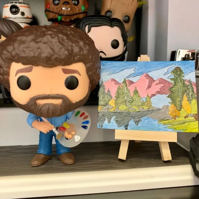 Unleash Your Inner Bob Ross And Find Serenity In This Tiny But Mighty <a Style="Display:inline;" Href="Https://Www.amazon.com/Bob-Ross-Numbers-Miniature-Editions/Dp/076249168x?ie=utf8&linkcode=ll1&tag=bppelican-20&linkid=848c40669023619ea9785fdf0be86e53&language=en_us&ref_=as_li_ss_tl" Target="_blank"><span Style="Font: Inherit; Color: #d74b1f;"> Paint By Number Mini Bob Ross Edition</Span> That'll Make You Say, "Happy Little Trees, Everywhere!"