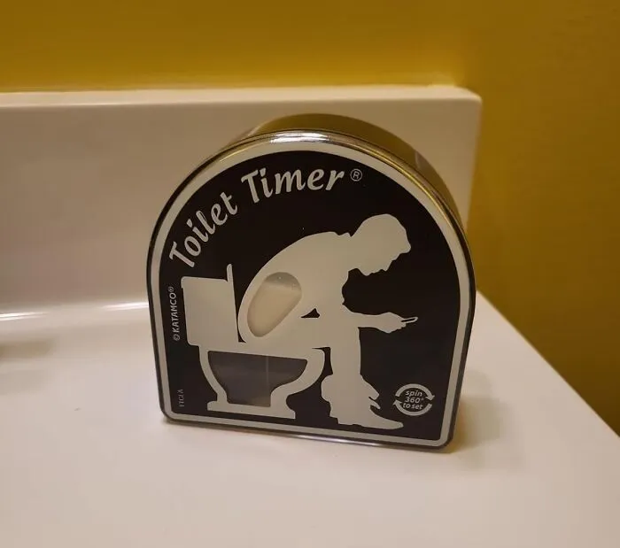  Funny Enough, Once You Saw This <a Style="Display:inline;" Href="Https://Www.amazon.com/Toilet-Timer-By-Katamco-Classic/Dp/B07ct6dyfg?ie=utf8&linkcode=ll1&tag=bppelican-20&linkid=ffe3b84bd800769d092f0e78a9519241&language=en_us&ref_=as_li_ss_tl" Target="_blank"><span Style="Font:inherit;color:#d74b1f;"> Toilet Timer</Span> You Knew Exactly Who Is Supposed To Get This