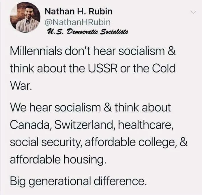 Millenials Hear Socialism And Think Canada And Switzerland