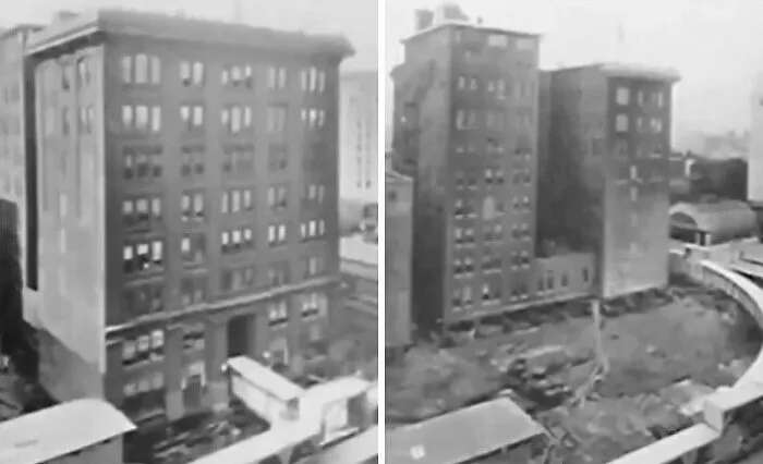 The Indiana Bell Building Was Rotated 90° While Everyone Inside Still Worked, 1930