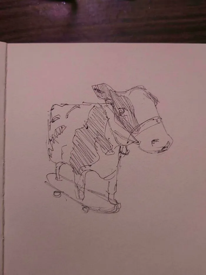 I Drew This Cow When I Was Sad