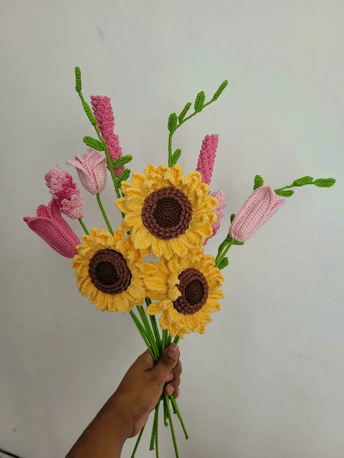 After Months Of Procrastination I Finally Finished My First Bouquet