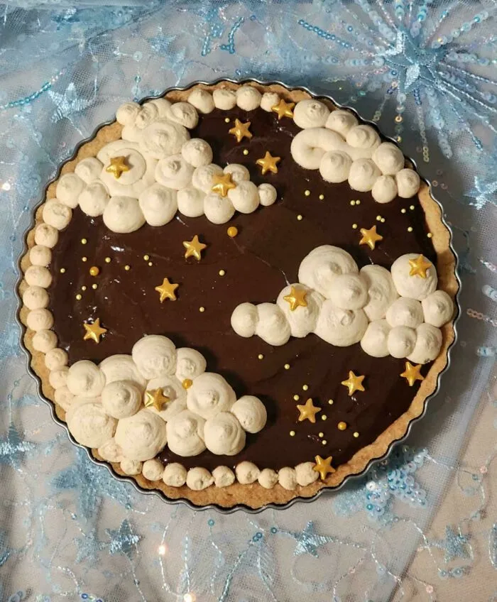 Chocolate Coffee Mascarpone Tart ☁️