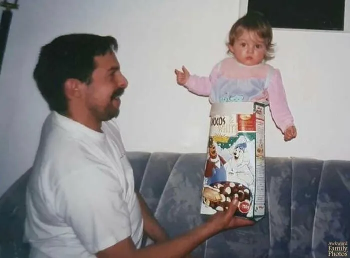My Dad Liked To Balance Me On One Hand And Sometimes He Used Props