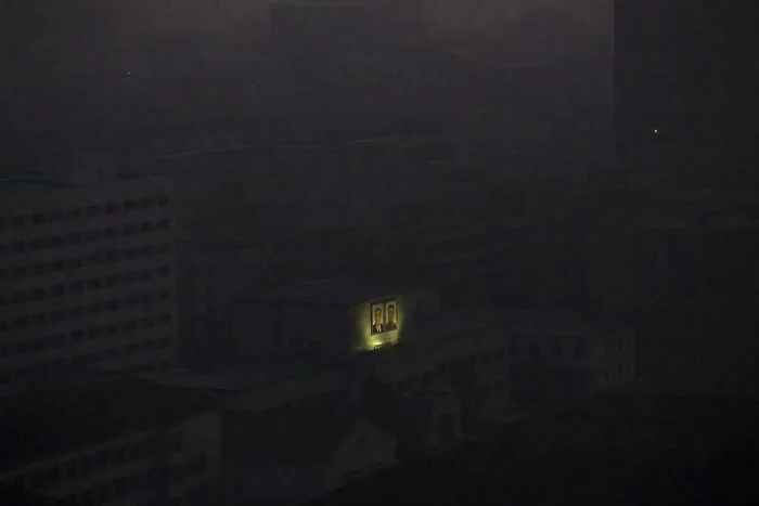 Pyongyang, North Korea Before Dawn