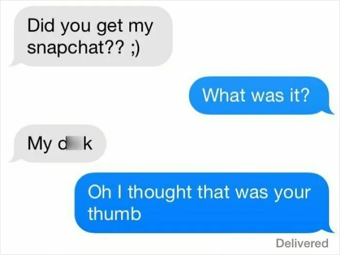 I Thought That Was Your Thumb