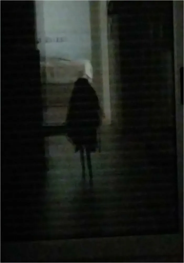 Woke Up To Drink Water And Saw This On The Window's Reflection (Thought It Was A Ghost, It's Just A Chair With My Jacket)