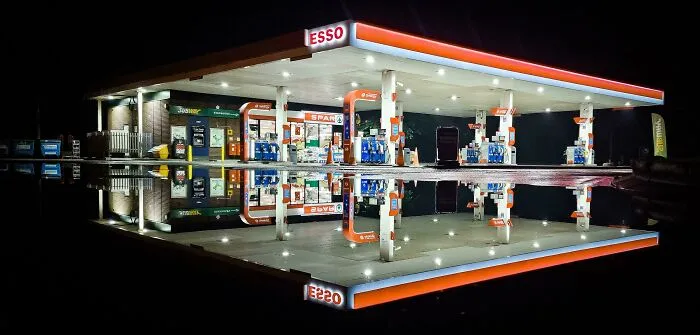 Petrol Station After A Good Downpour