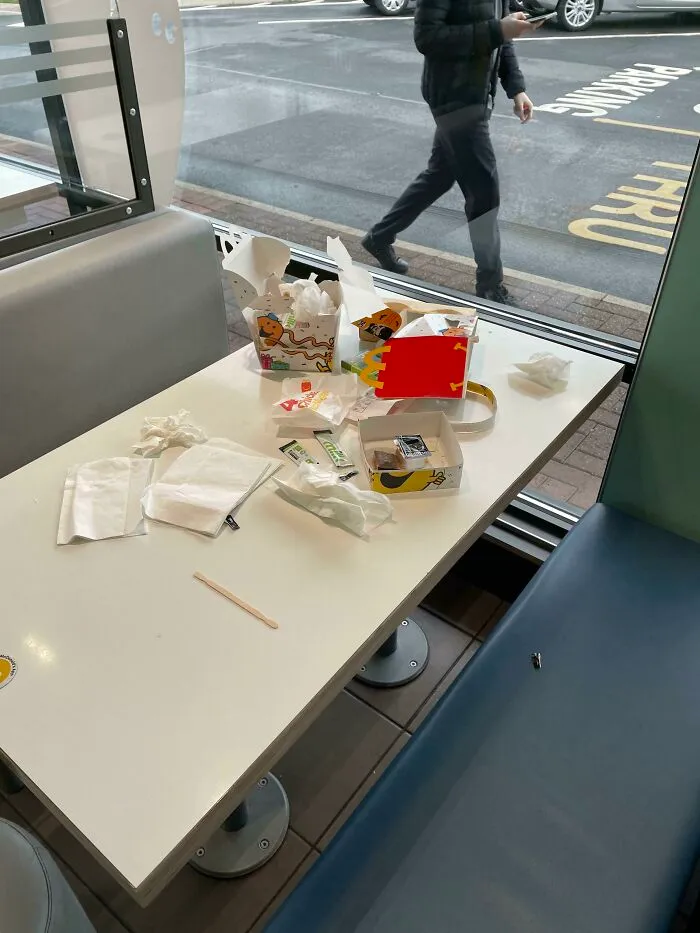 If You Leave Your Mess Like This - You’re Trash
