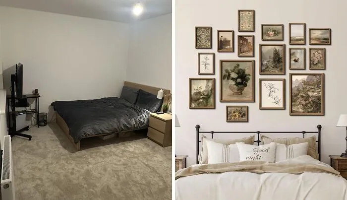 "Consider some calming <a Style="Display:inline;" Href="Https://Www.amazon.com/Anerza-Farmhouse-Aesthetic-Pictures-Cottagecore/Dp/B0cqytdhsv?crid=2kyn4jqkheu41&dib=eyj2ijoimsj9.4-Nft3qyttowagwah9dsjj1gfnlq6yan6q0rxkqrmje48otn_aicl__c55xgyeandnydvokb6z-Blollekelvgpqaufo6ggnrqflgiiquurku6cvefecrv0_5uuq_-Ppw4mupjqp1oe9yzga4gsr6m8nbz4we8b8nfi3imaz_uu6lbfjq9dcl7-4si-Woygs-Hygxcgrpjbgqtr5ugetvizxsjwdojs8ouf_e6ept4coqhaa26xfubogarrlyfwq_yfx-Y2mm7tm7tuudfjcp_mglkduqen5xjz1u5fnlkfghupopsb-Bhi8xfh15wufecv13zmo4dyn6rpauqutafl7bbmrshrc3t81vf1zppocma9cng03iz_pxu86y-Yaw5rmcoapfd1zku3kzxjh2assodytfeg7lmxxwqwsrdzyqjb1b1uey-Ftdqn35u8n.v7rxldmbzhyyjvuihivxwe-Axuiupblbox9_urtdlgg&dib_tag=se&keywords=vintage%2bwall%2bdecor&qid=1734436525&sprefix=vintage%2bwall%2bdecor%2caps%2c230&sr=8-10&th=1&linkcode=ll1&tag=bpmammoth-20&linkid=f3e55d8be369513f498640a6eb736d84&language=en_us&ref_=as_li_ss_tl" Target="_blank"><span Style="Font: Inherit; Color: #d74b1f;"> artwork</Span> within the room’s color palette that speaks to you." - <span Style="Font: Inherit; Color: #d74b1f;"> Rosie-Disposition </Span>