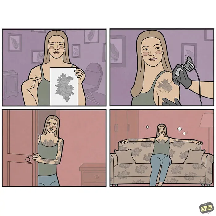 New Sarcastic Illustrations By Gudim That You’ll Need To See Twice To Understand Completely