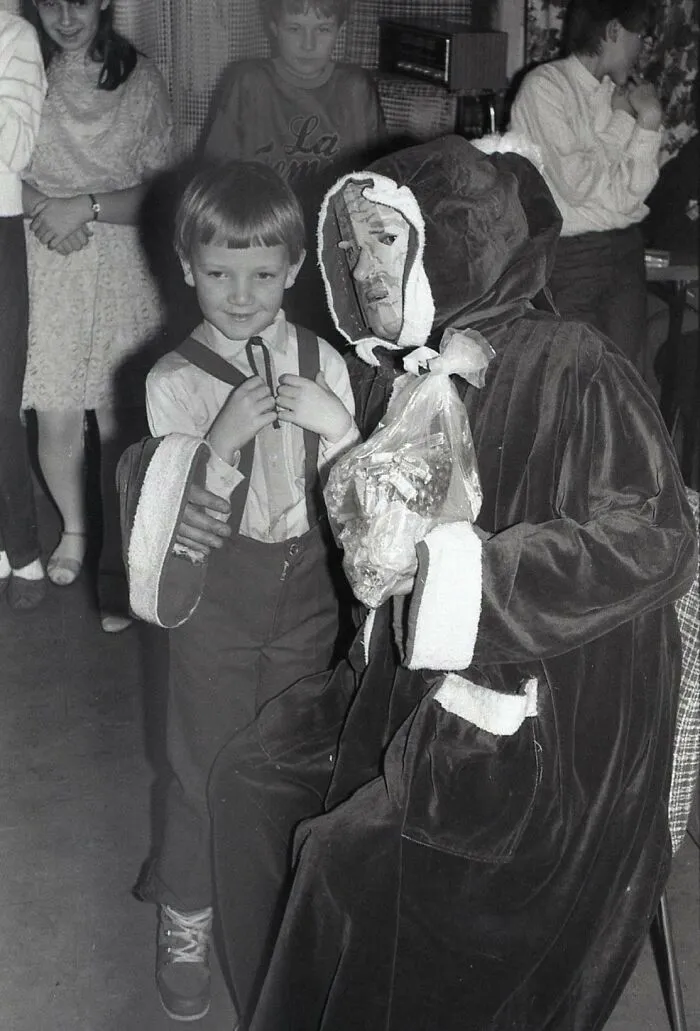 Me And Creepy Santa, Communist Poland, Mid 80's