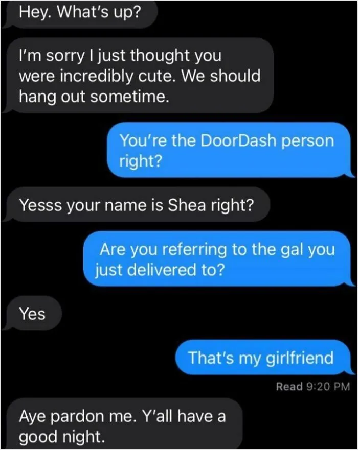 BF Doordashed Me Food, Dasher Wanted To Text His # Thinking It Was Me LOL