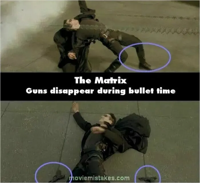 Guns Disappear During Bullet Time