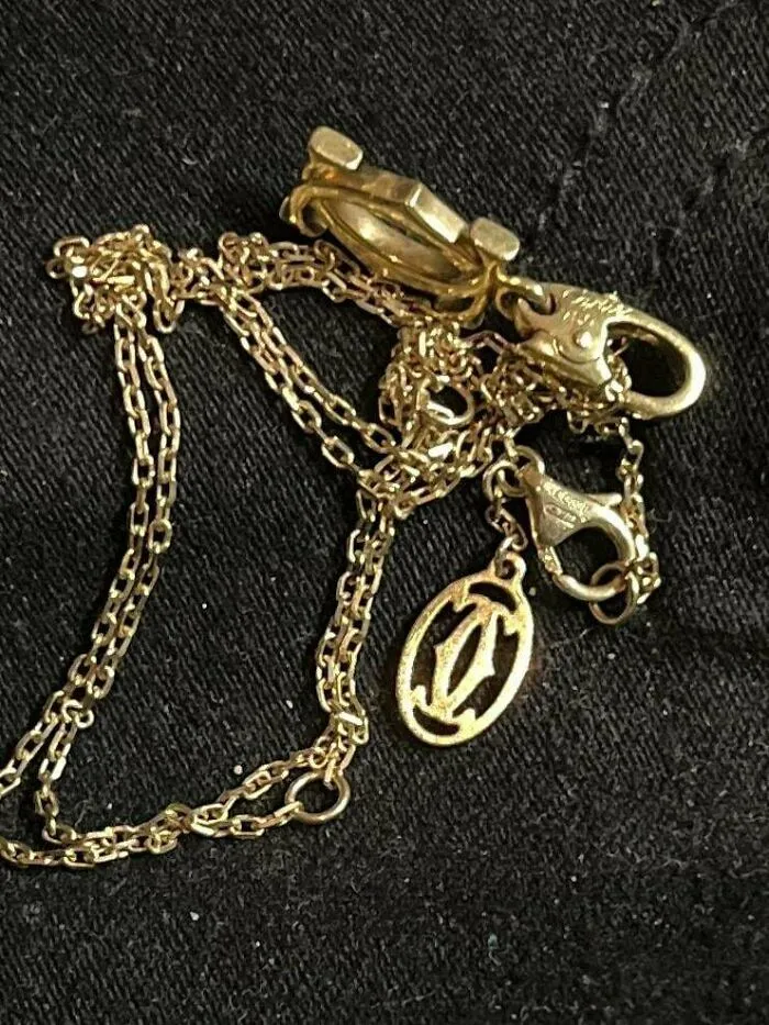 And The Award Goes To… The Guy (Me) Who Found An 18k Cartier Necklace In A Bin Under Some Cut Up 2x6’s!!