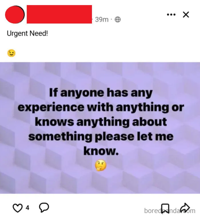An Extremely Insightful Post About Something