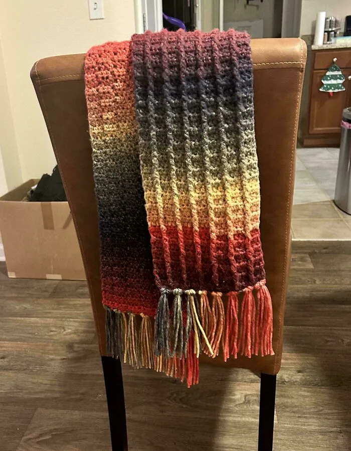 Finished My First Scarf!