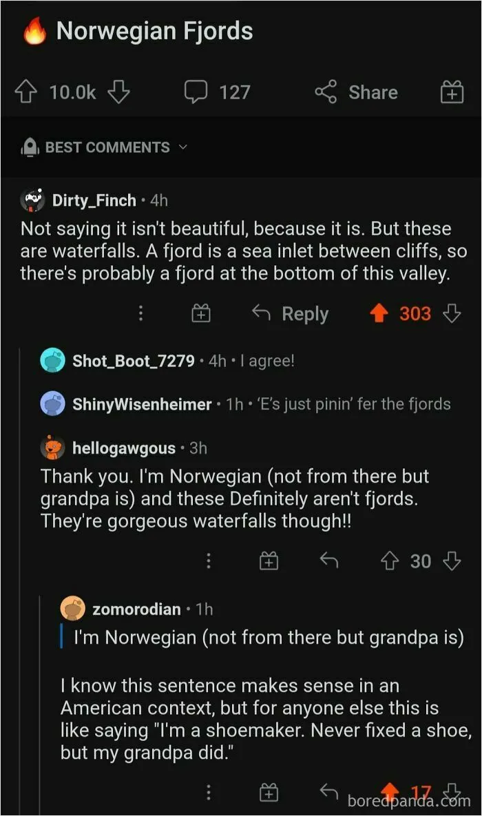 "I'm Norwegian (Not From There But Grandpa Is)