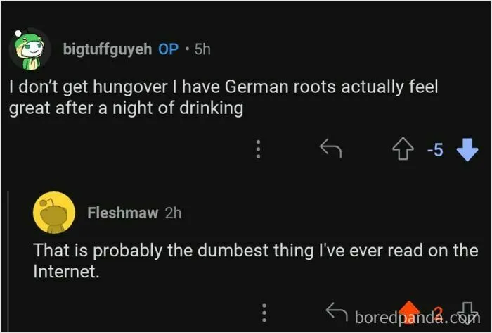 "I Don't Get Hungover"