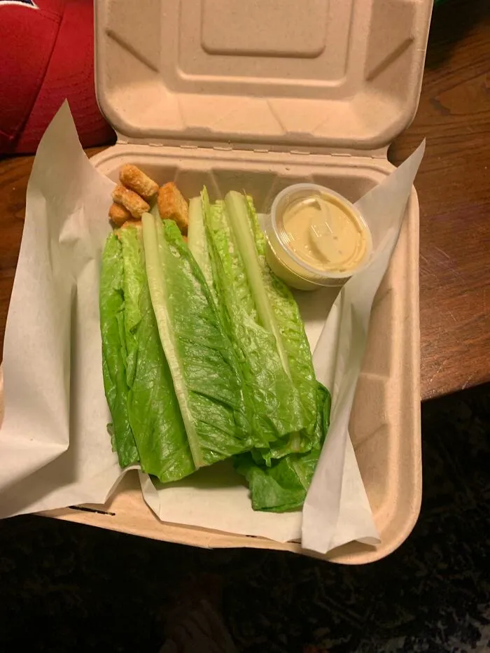 Ordered Ceased Salad For $15 From One Of The Local Restaurants